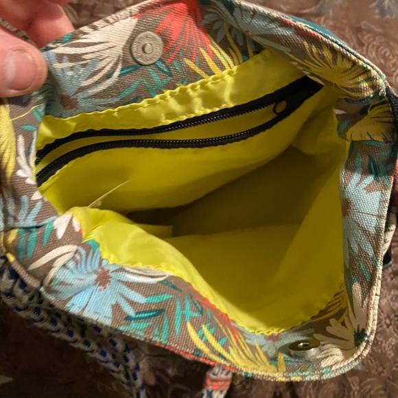 Kavu Bags Kavu Shoulder Bag W Pink Blue And Yellow Print Poshmark